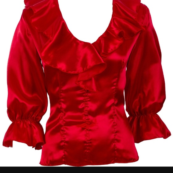 Other - Red pirate blouse